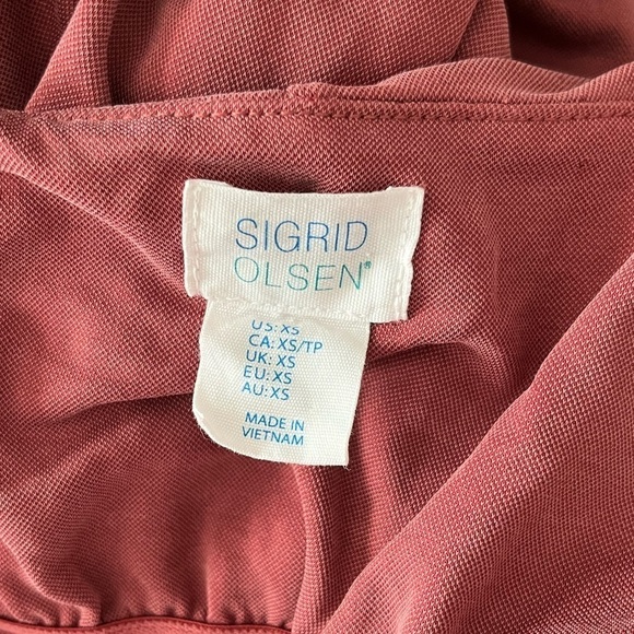 Sigrid Olsen Hi-Low Boho Soft Modal Blend Spaghetti Straps Beachy Maxi Dress - Picture 8 of 9